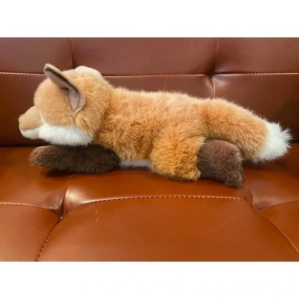 Aurora Miyoni Red Fox Plush Stuffed Animal Realistic Orange White 15 Inch